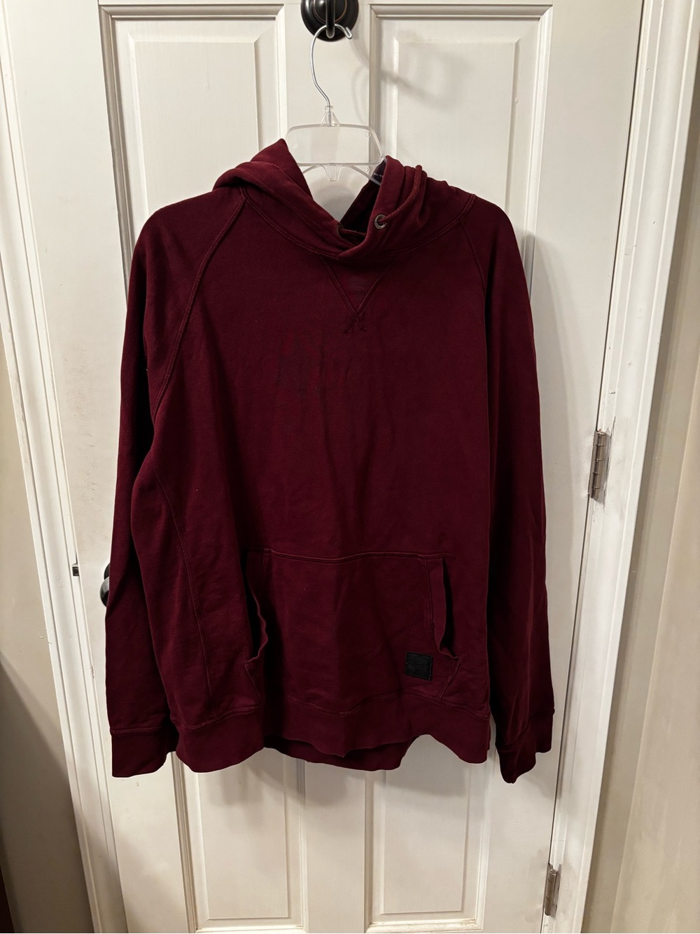 Men's American Eagle Maroon Hooded Pullover Sweatshirt